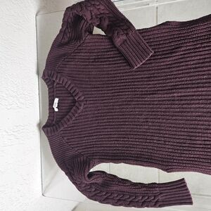 Honey Punch Plum Ribbed Sweater